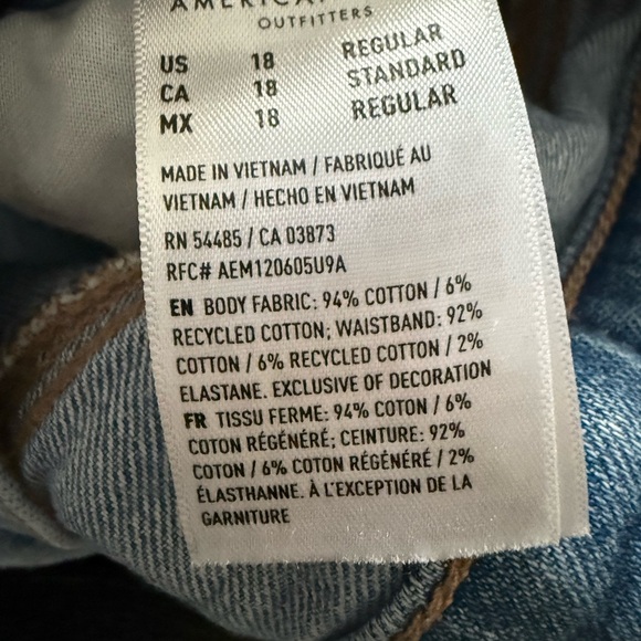 American Eagle Light Blue Jeans Shorts - Picture 7 of 7